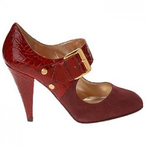 Pipi Mary Janes has a Wide Strap with polished buckle closure