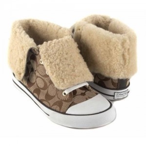 Coach Bonney Shearling Tennis Shoes