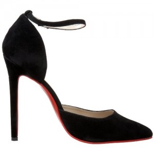 The Sinful Pump design has a pointed toe and an ankle strap that will give you a snug fit