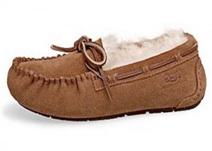 UGG's Dakota Moccasins are lined with top-grade sheep skin that makes it popular during winters to keep your feet warm.