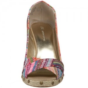 Anne Klein Sunkiss espadrilles has crisscrossed straps on the front vamp